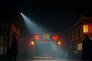 《无声的交响》空剧场与指挥台背光画面