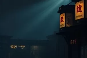 《第三次日落》海边第三次日落与礁石剪影画面